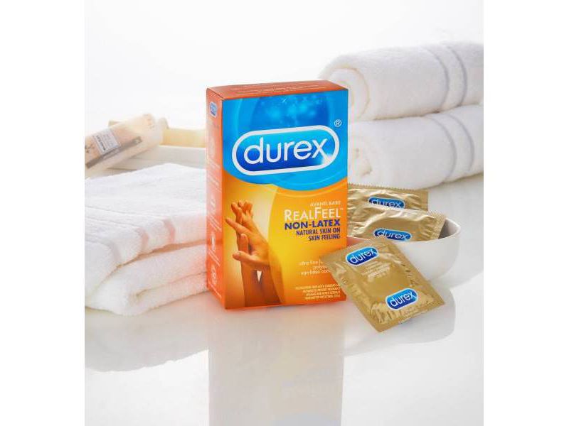 Durex RealFeel Non-Latex Lubricated Condoms - 10ct