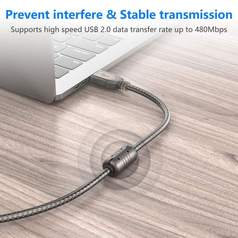 Halsouy USB 2.0 Extension Cable USB Extender Type A-Male to A-Female Repeater Extender Cord USB 2.0 High Speed Extension (50Feet / 15Meter)