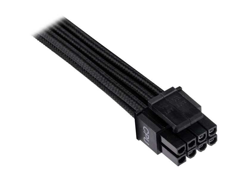 Graphics Card 6+2Pin 8Pin Male to Male Adapter Power Cable for Great Wall Dragon Module Power Supply with Net Cover,Black,about 58cm