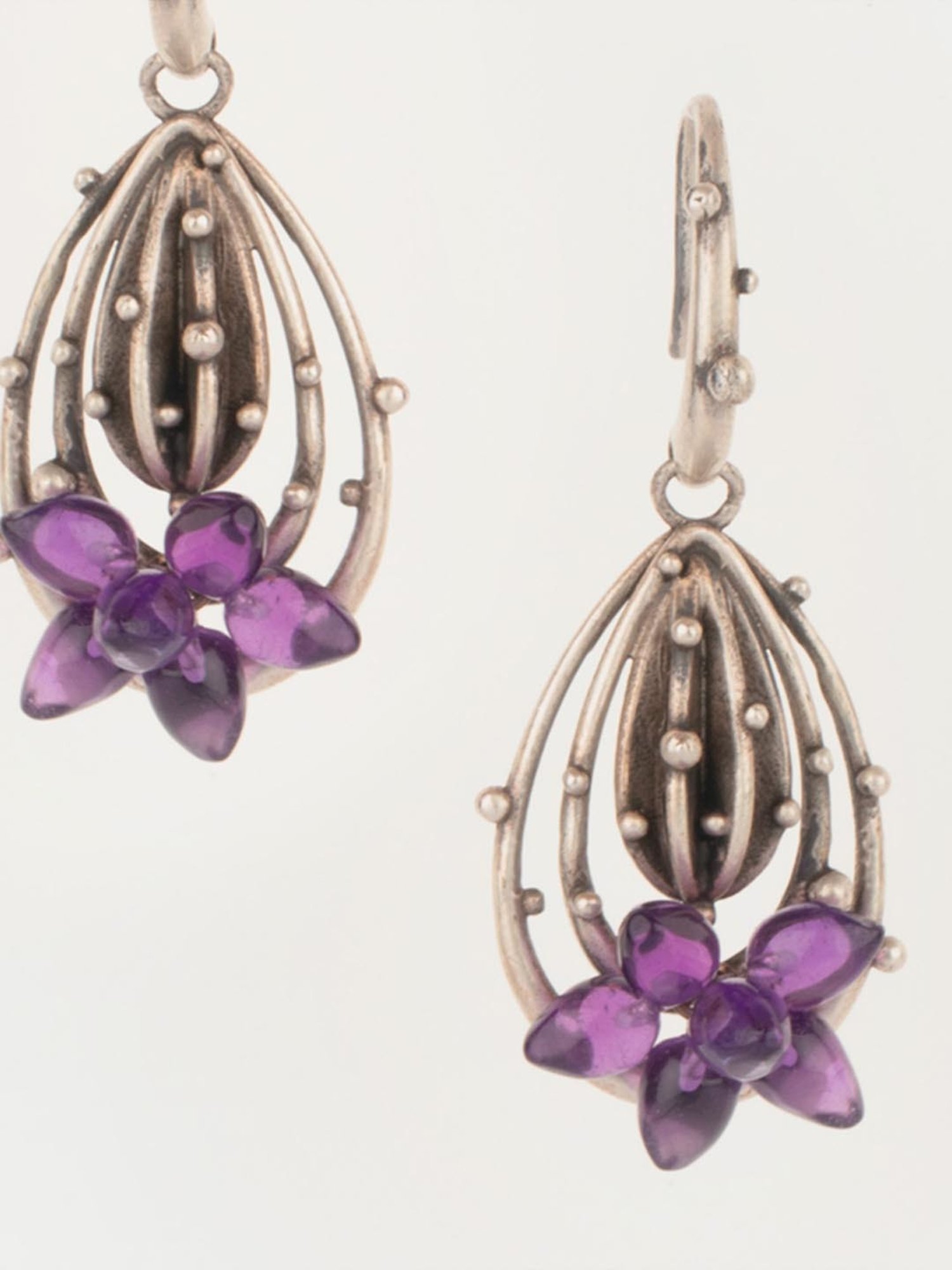 Shaya 92.5 Sterling Silver Mammilaria Bloom Earrings for Women