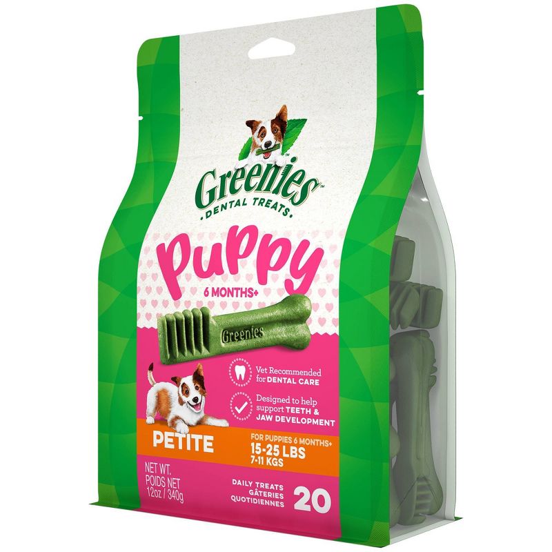 Greenies Puppy Petite Chicken Dental Dog Treats - 20ct
