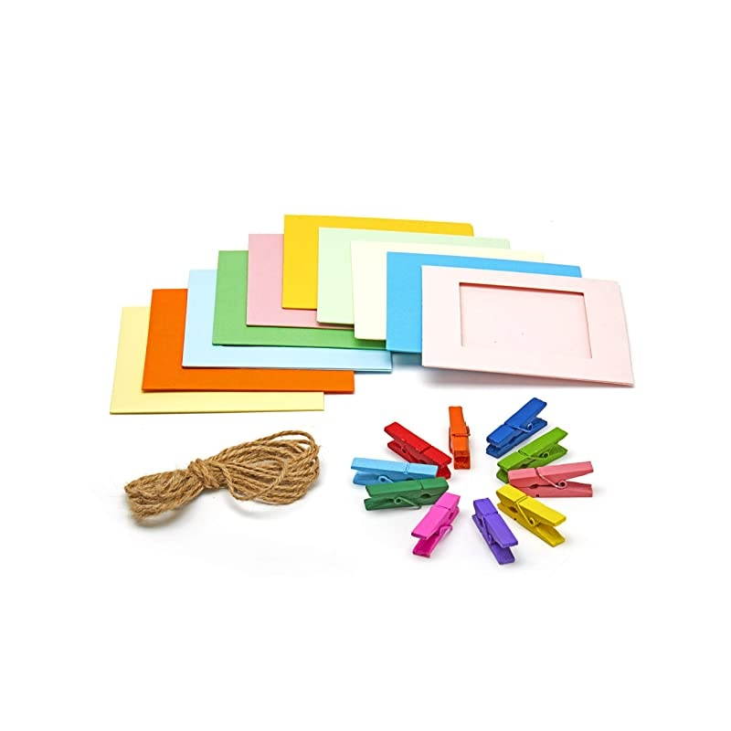 instax Square Instant Film + Hanging Photo Frames for Square Film Assorted Colors Deluxe Accessory Bundle 20 Exposures