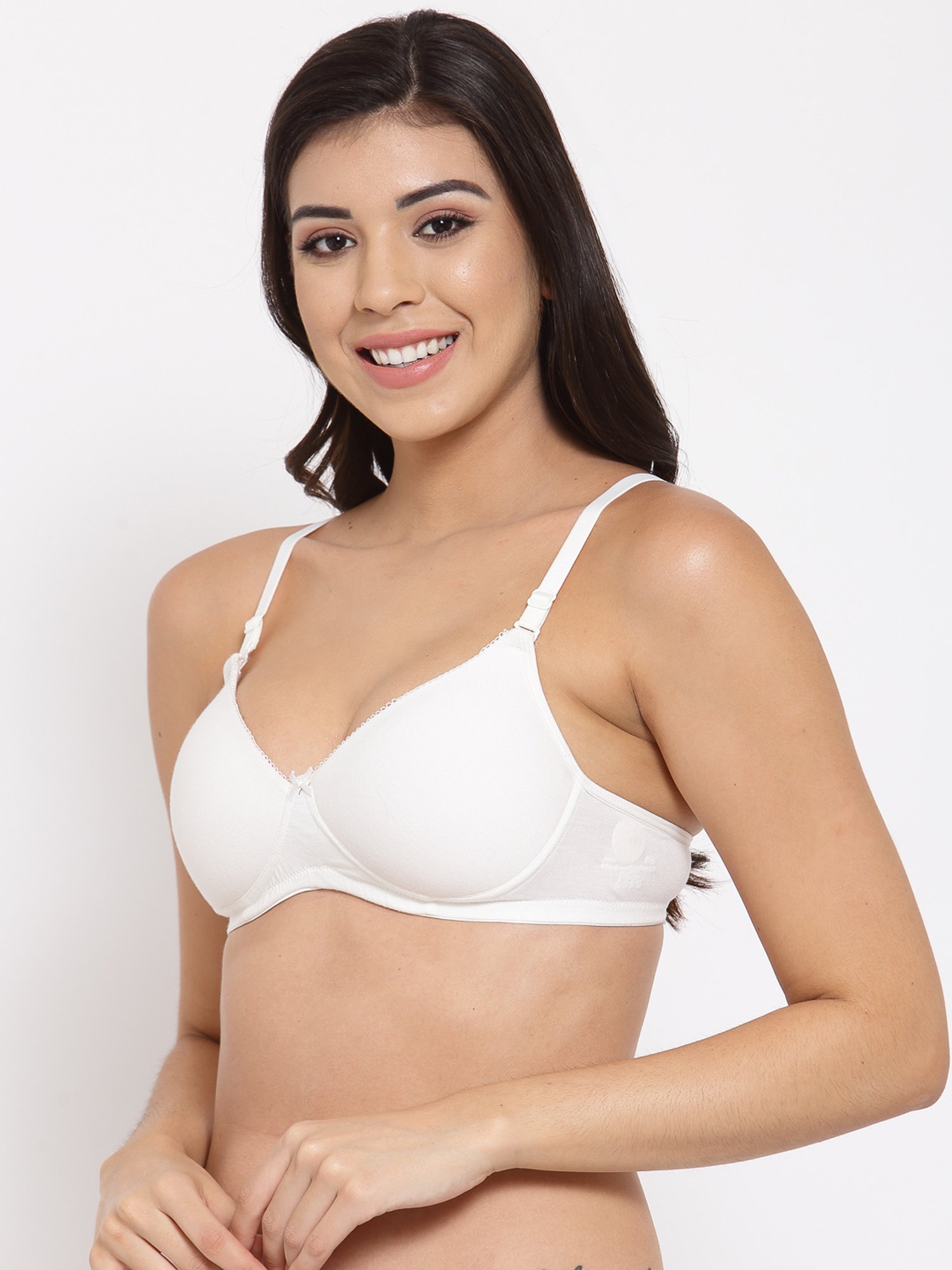 Inner Sense White Full Coverage T-Shirt Bra