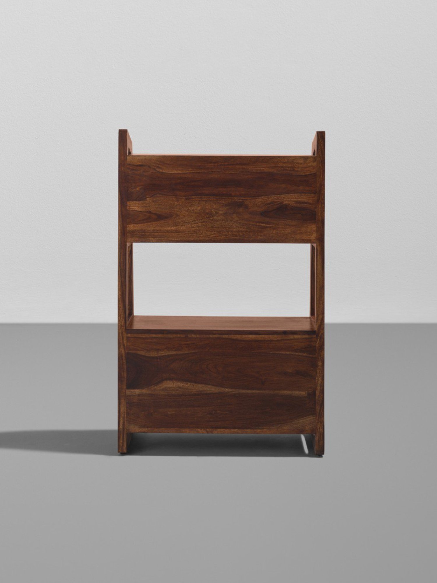 Sleepyhead Wordle Teak Brown Sheesham Wood Book Shelf (3 Shelves)