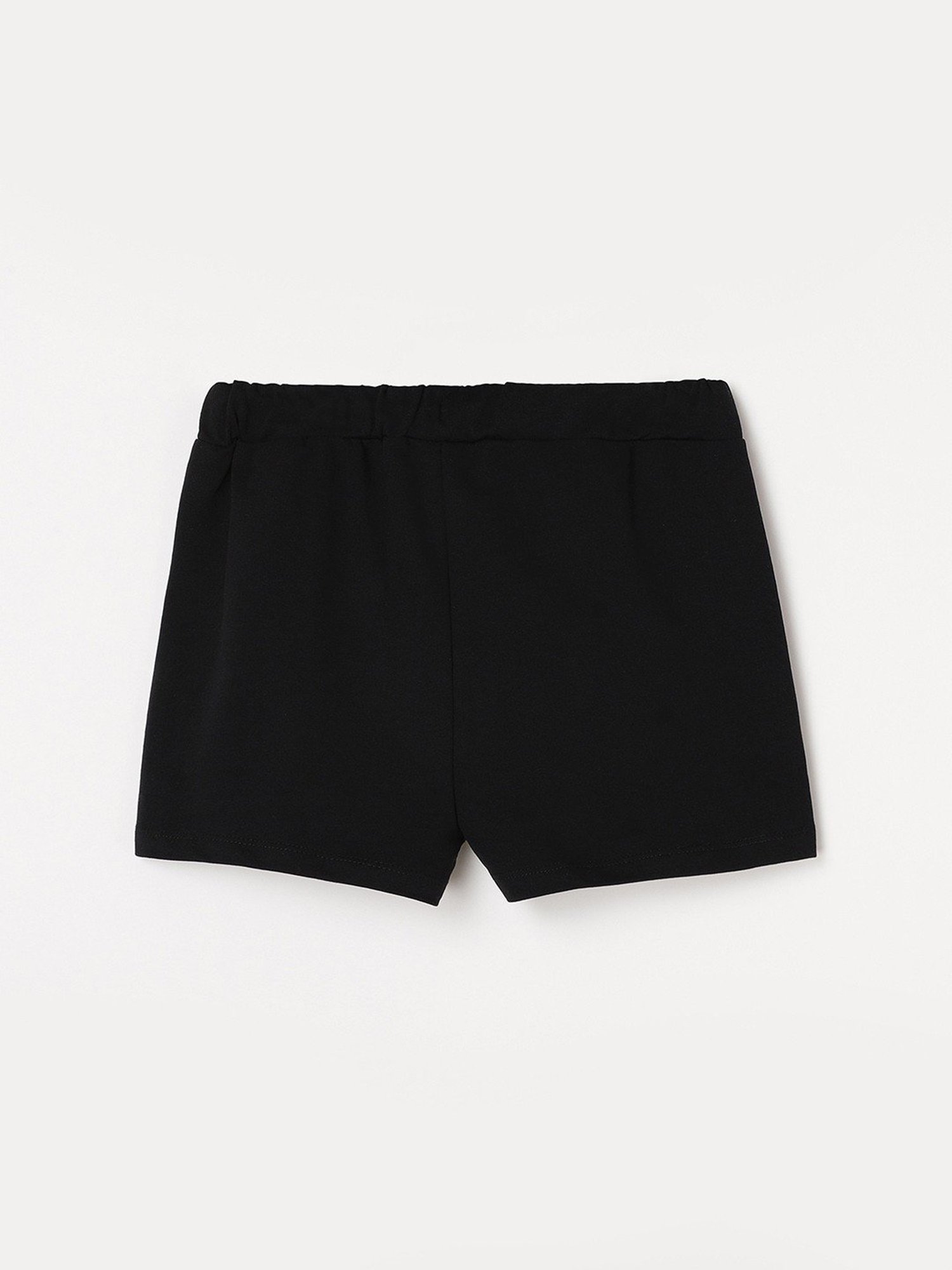 KAPPA Kids Black Cotton Applique Shorts