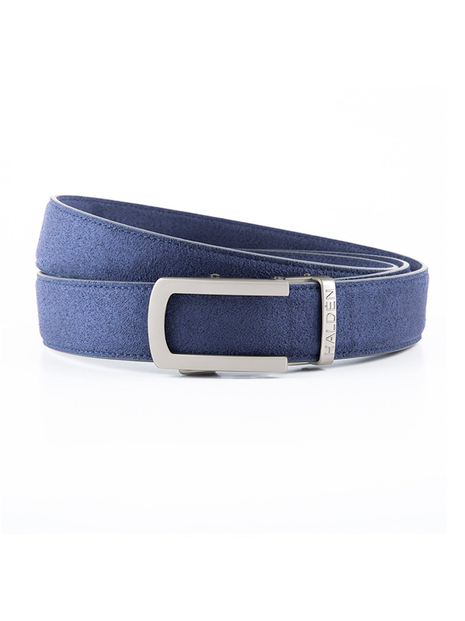 Halden Blue  Formal Belt With Classic Pearl Buckle
