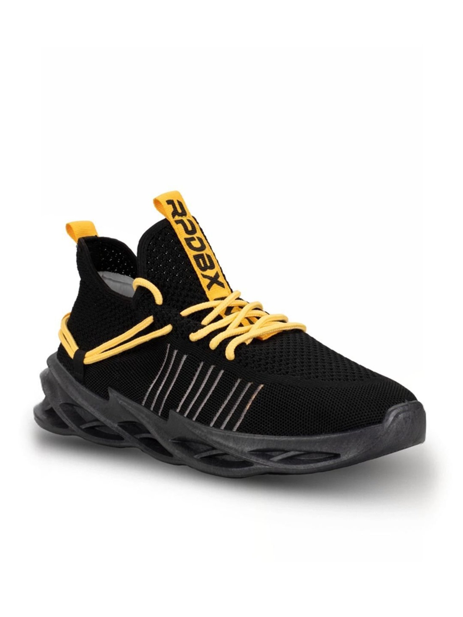 Rapid Box Men's Black Running Shoes