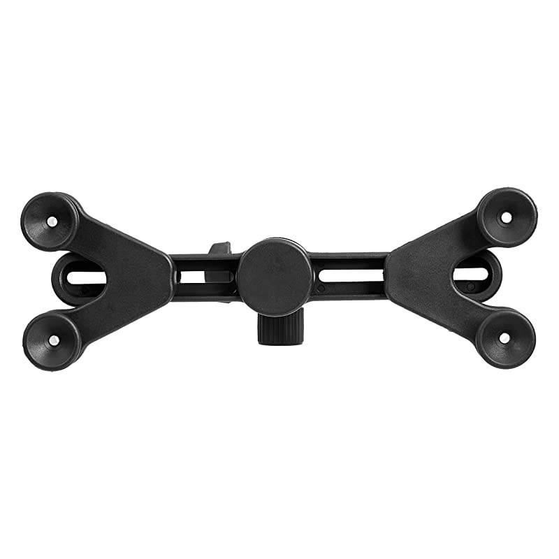 Basics Adjustable TabletiPad Mount Holder for Microphone Stand and Music Stand