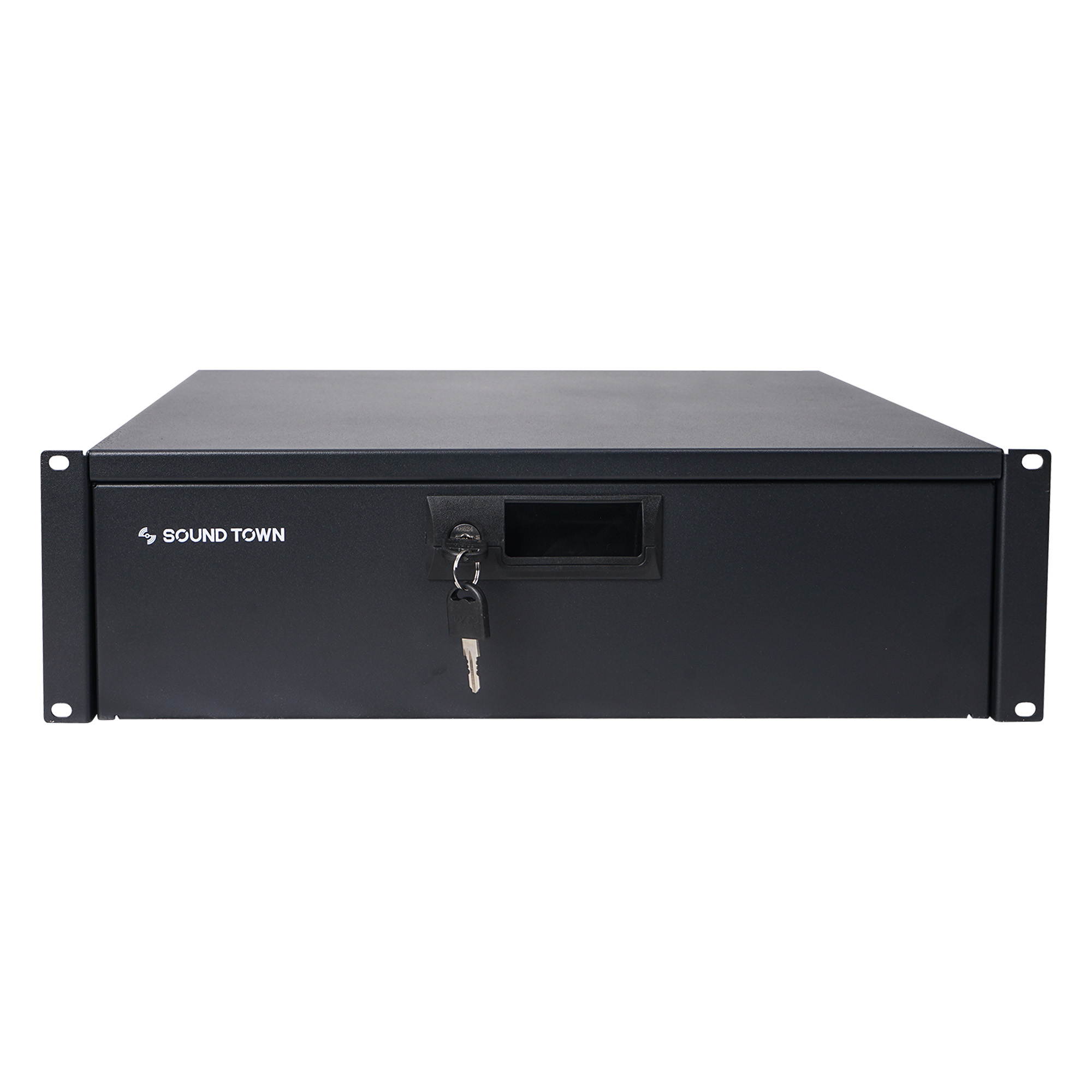 Sound Town 19-inch 3U Locking Rack Drawer, with Protection Foam (STRD-3D)