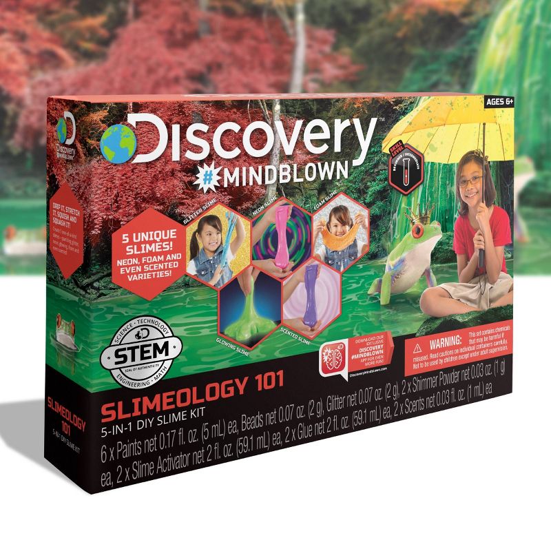 Discovery Kids Toy Slimeology 101 DIY 5-in-1 Science Kit