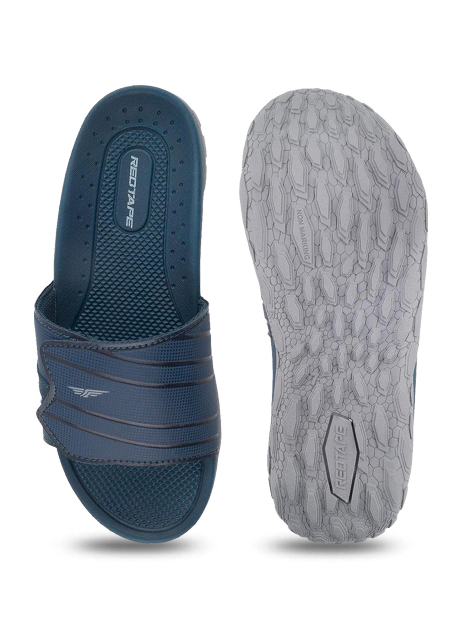 Red Tape Men's Navy Slides