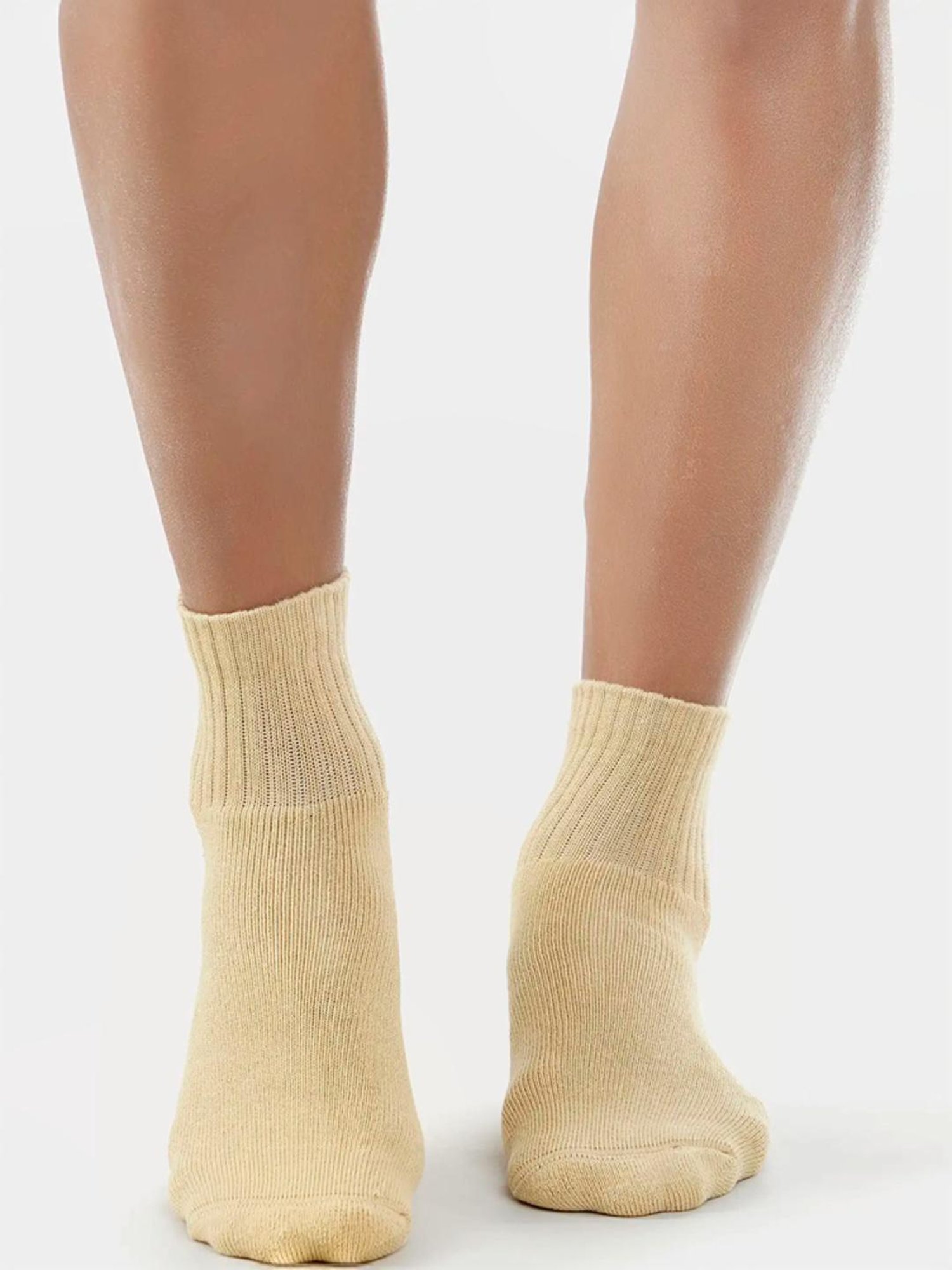 Jockey 7036 Brown Compact Terry Cotton Ankle Length Socks with Stay Fresh Treatment