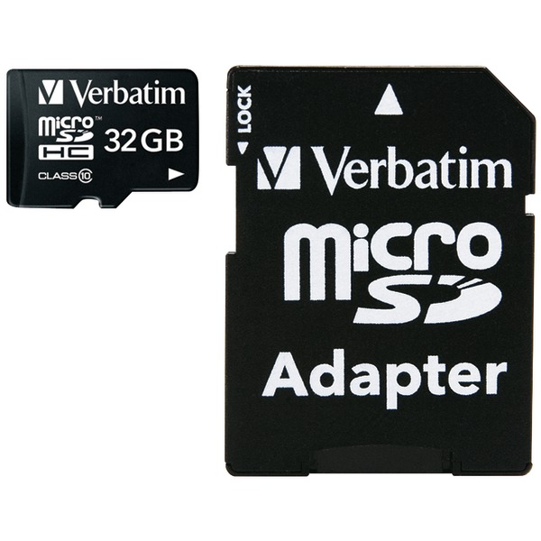Class 10 microSDHC(TM) Card with Adapter (32 GB)