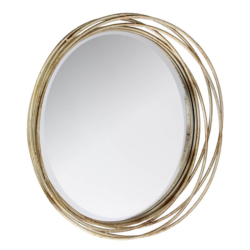 Banded Layer Decorative Wall Mirror Gold - Stonebriar Collection