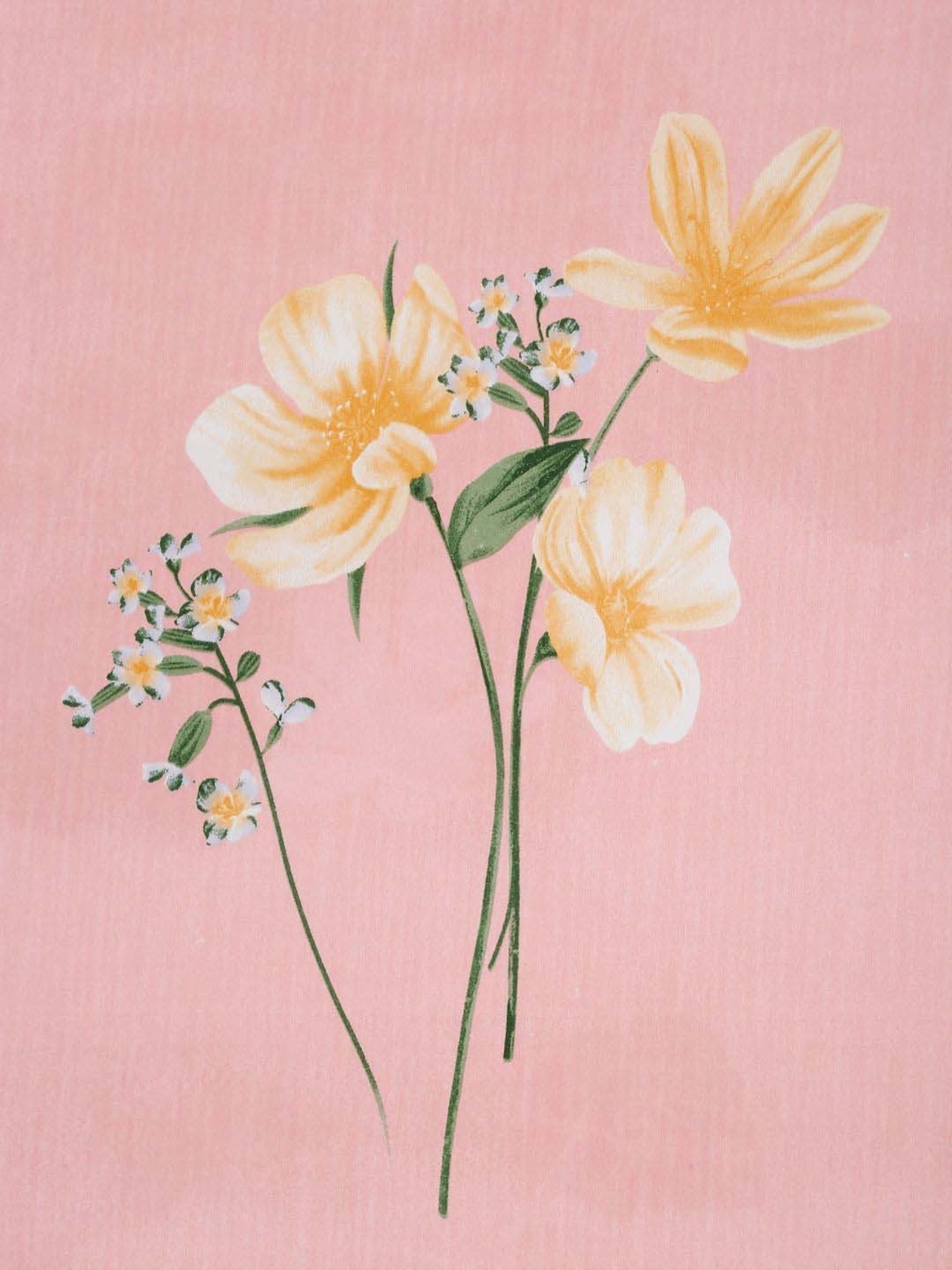 HOSTA HOMES Pink & Grey Cotton 280 TC King Bedsheet with 2 Pillow Covers