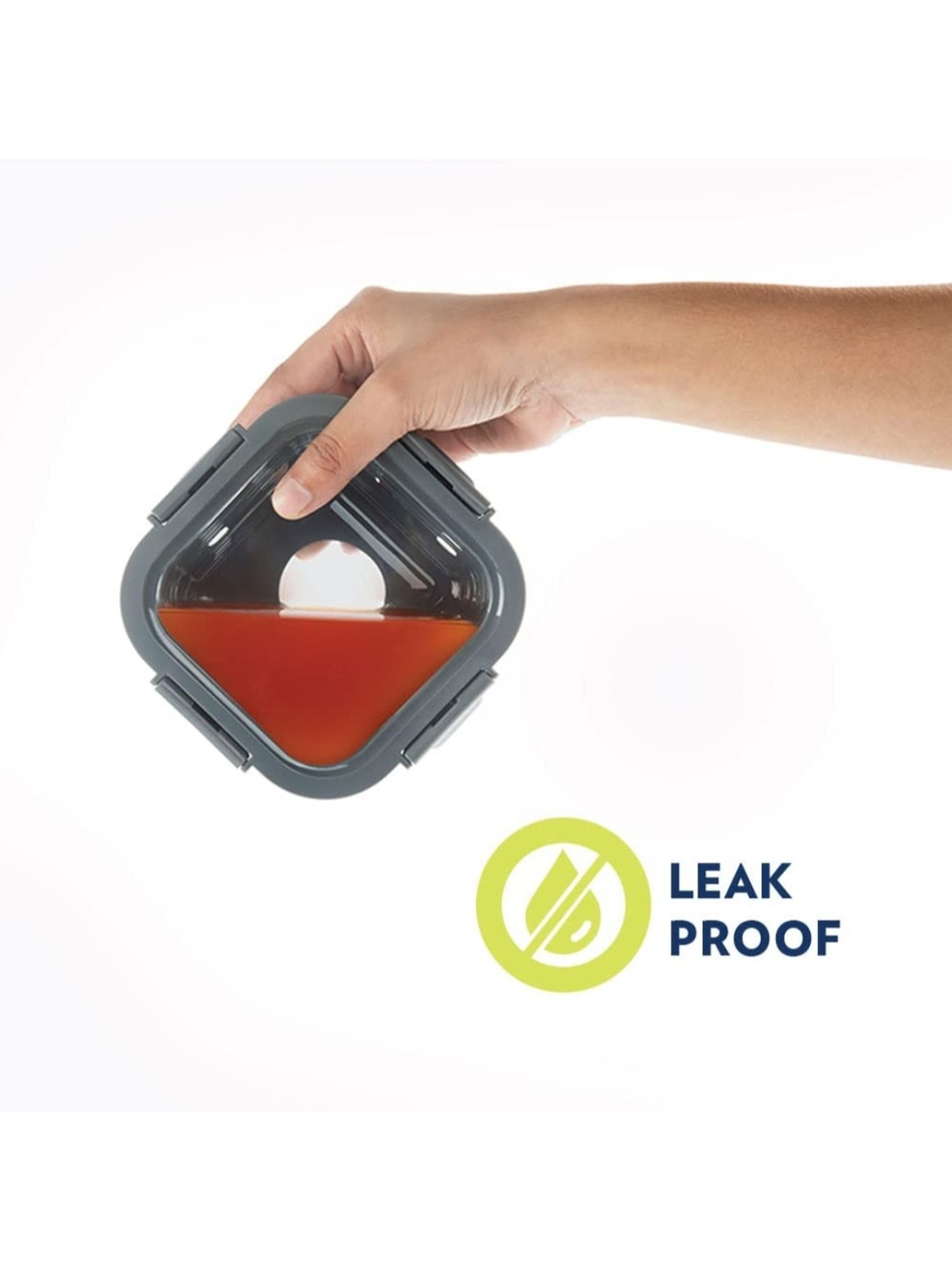 Borosil Transparent Glass Containers (320 ml)