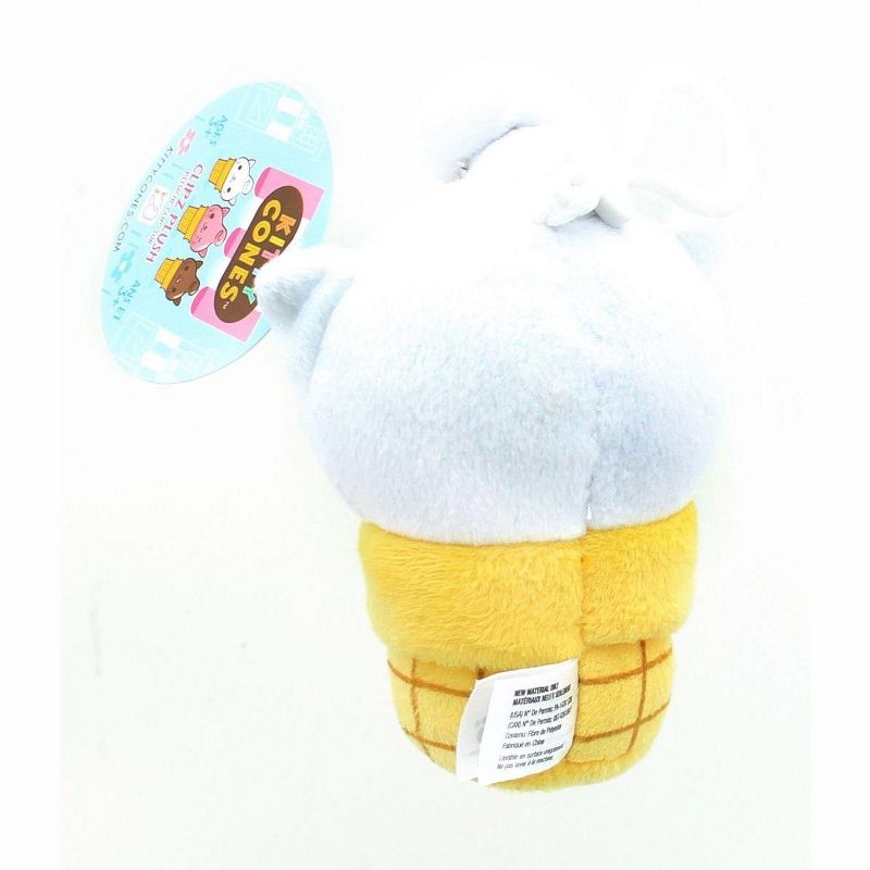 Se7en20 Kitty Cone Clip Yummy Sprinkles 5 inch Plush Backpack Clip