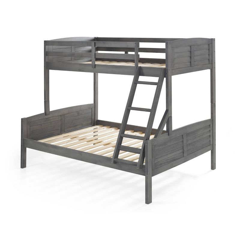 Twin/Full Louver Bunk Bed Antique Gray - Donco Kids