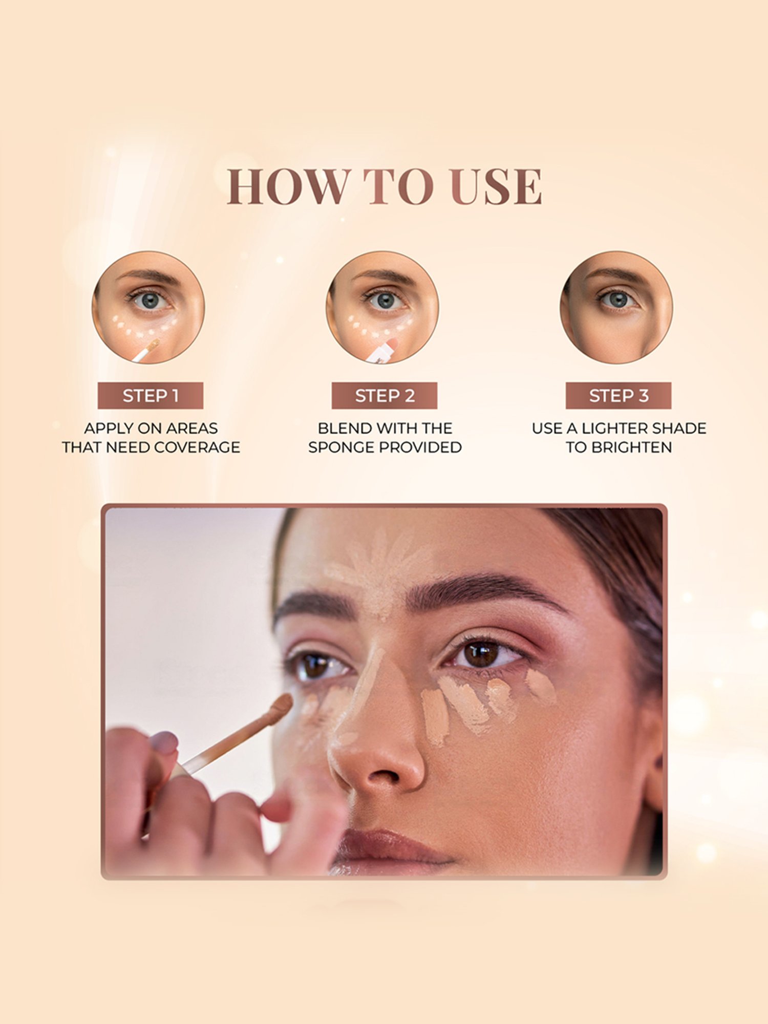 JUST HERBS Brightening & Correcting Concealer 06-Beige - 6 ml