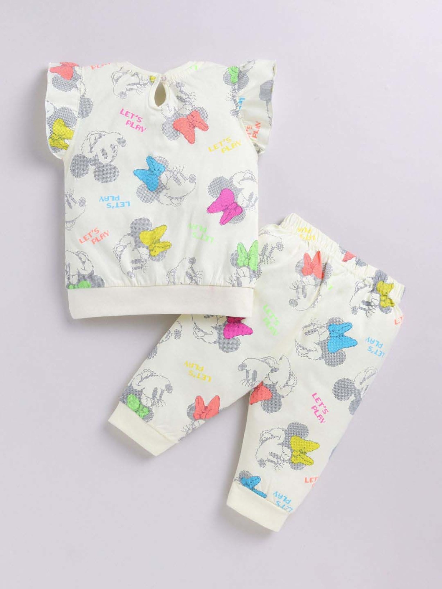 ANNIE Girls Multicolor Cotton Printed Co-ord set