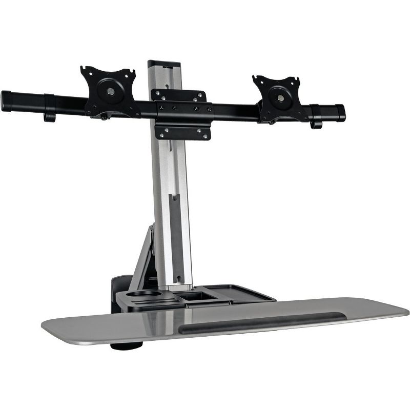 Tripp Lite Dual Display TV Monitor Mount Adapter Kit 13-27in Flat Screens - 27" Screen Support - 22 lb Load Capacity - Black