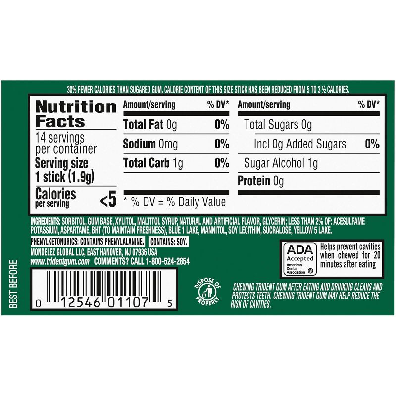 Wrigley's 5 Wintermint Ascent Sugarfree Gum Multipack - 45ct