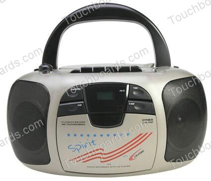 Califone Spirit CD Player/Cassette Recorder Boombox 1776