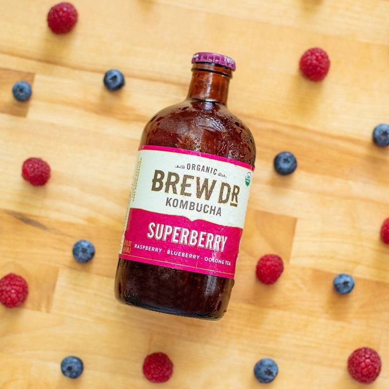 Brew Dr. Superberry Kombucha - 14 fl oz Bottle