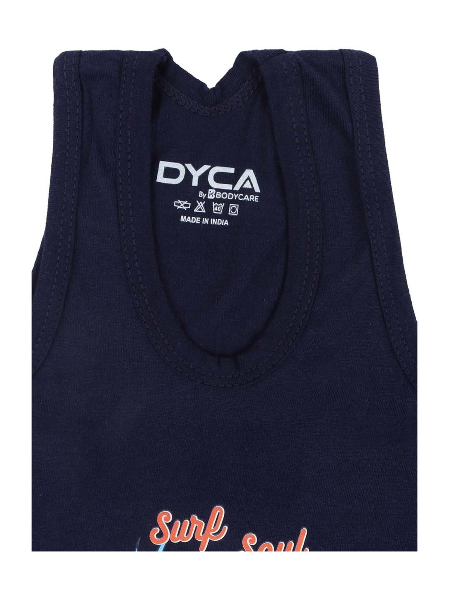 Dyca Kids Multicolor Cotton Printed Vest (Pack of 3)