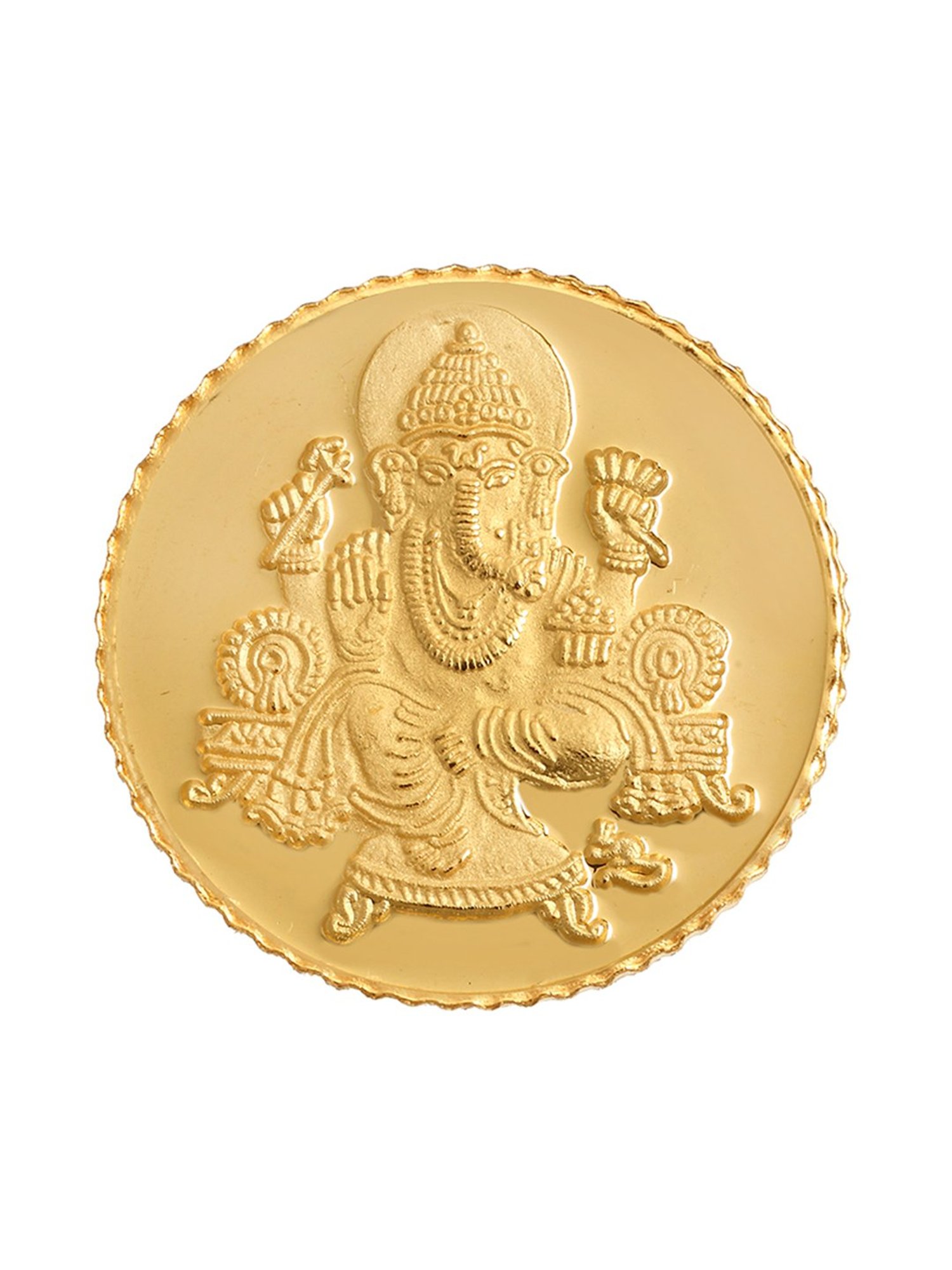 Bangalore Refinery Lord Ganesha 24k (999) 5gm Gold Coin