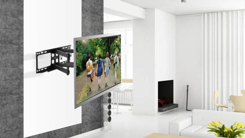 Husky Mount Heavy Duty Full Motion TV Wall Mount Bracket Fits 32" - 70" LED LCD Flat Screen