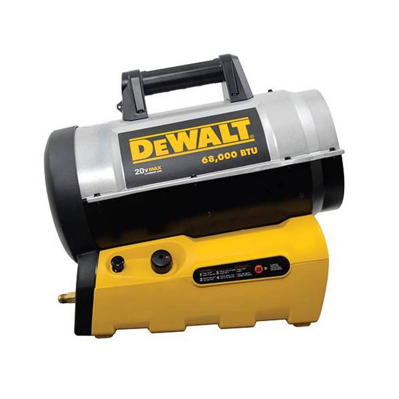 DeWalt F340661 68,000 BTU Portable Jobsite Cordless Forced Air Propane Heater