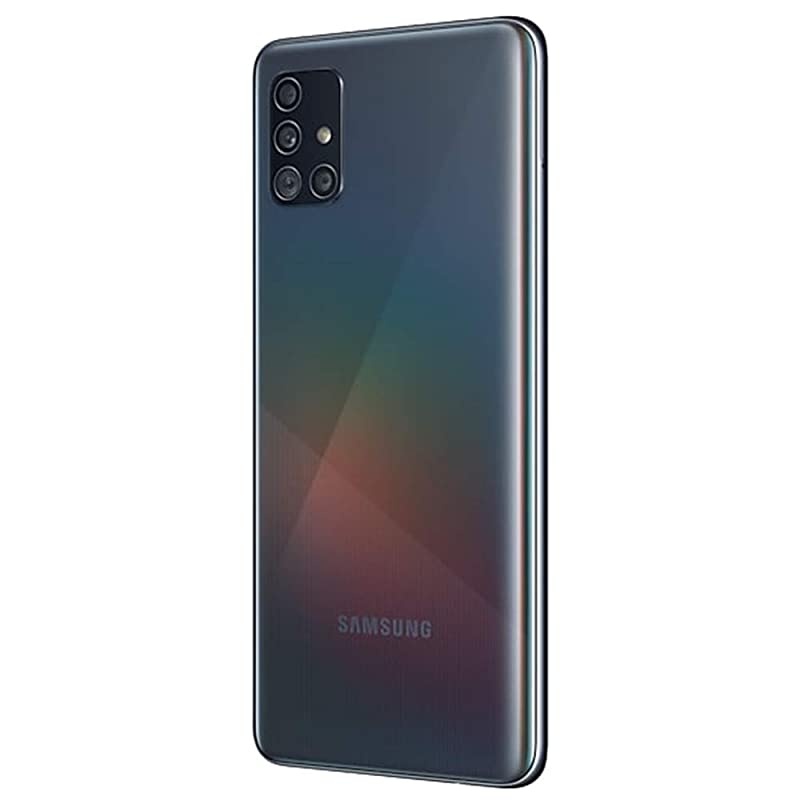 Galaxy A51 A515F 128GB DUOS GSM Unlocked Phone w/Quad Camera 48 MP + 12 MP + 5 MP + 5 MP (International Variant/US Compatible LTE) - Prism Crush Black