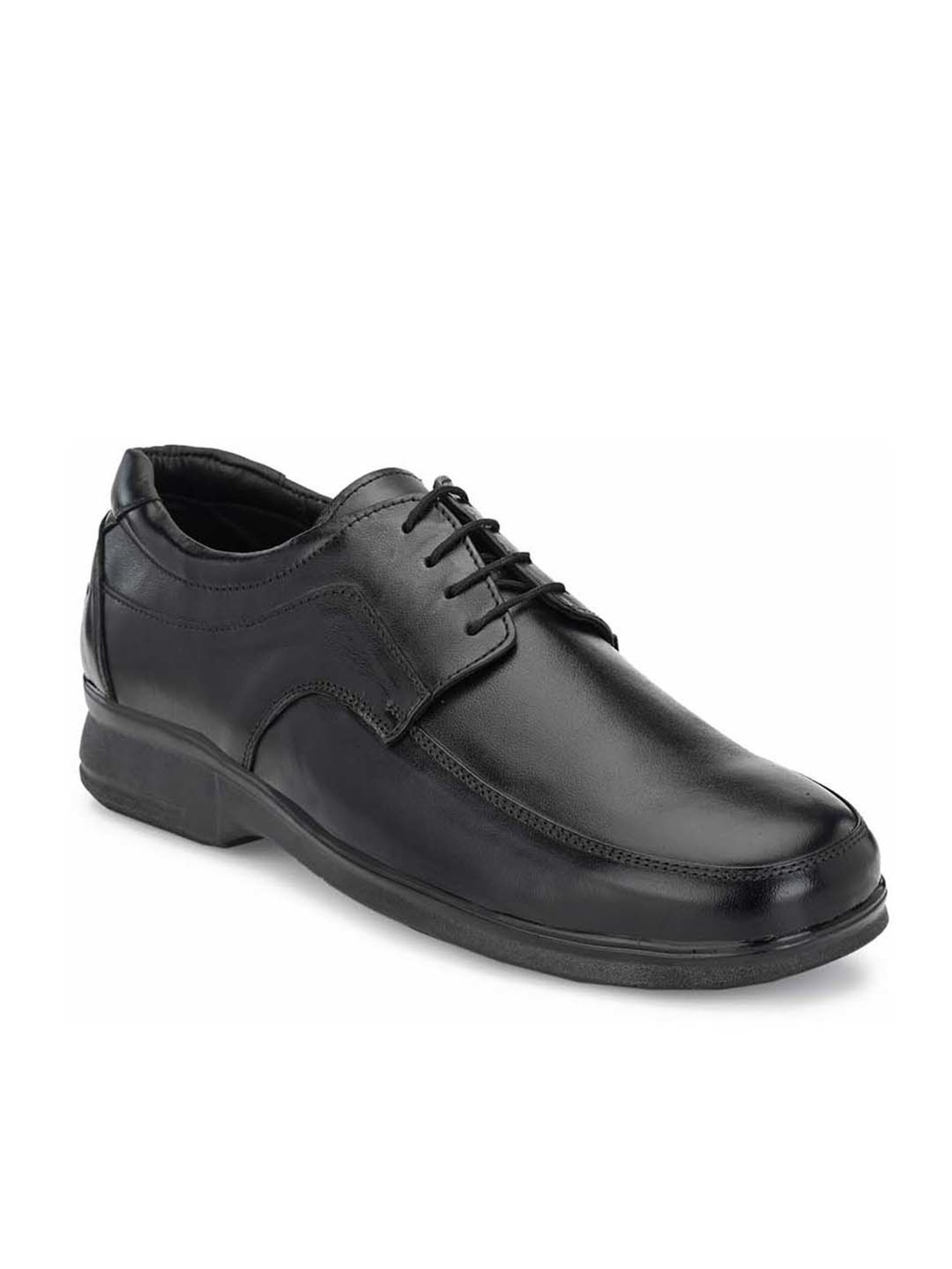 Eego Italy Men's Black Derby Shoes