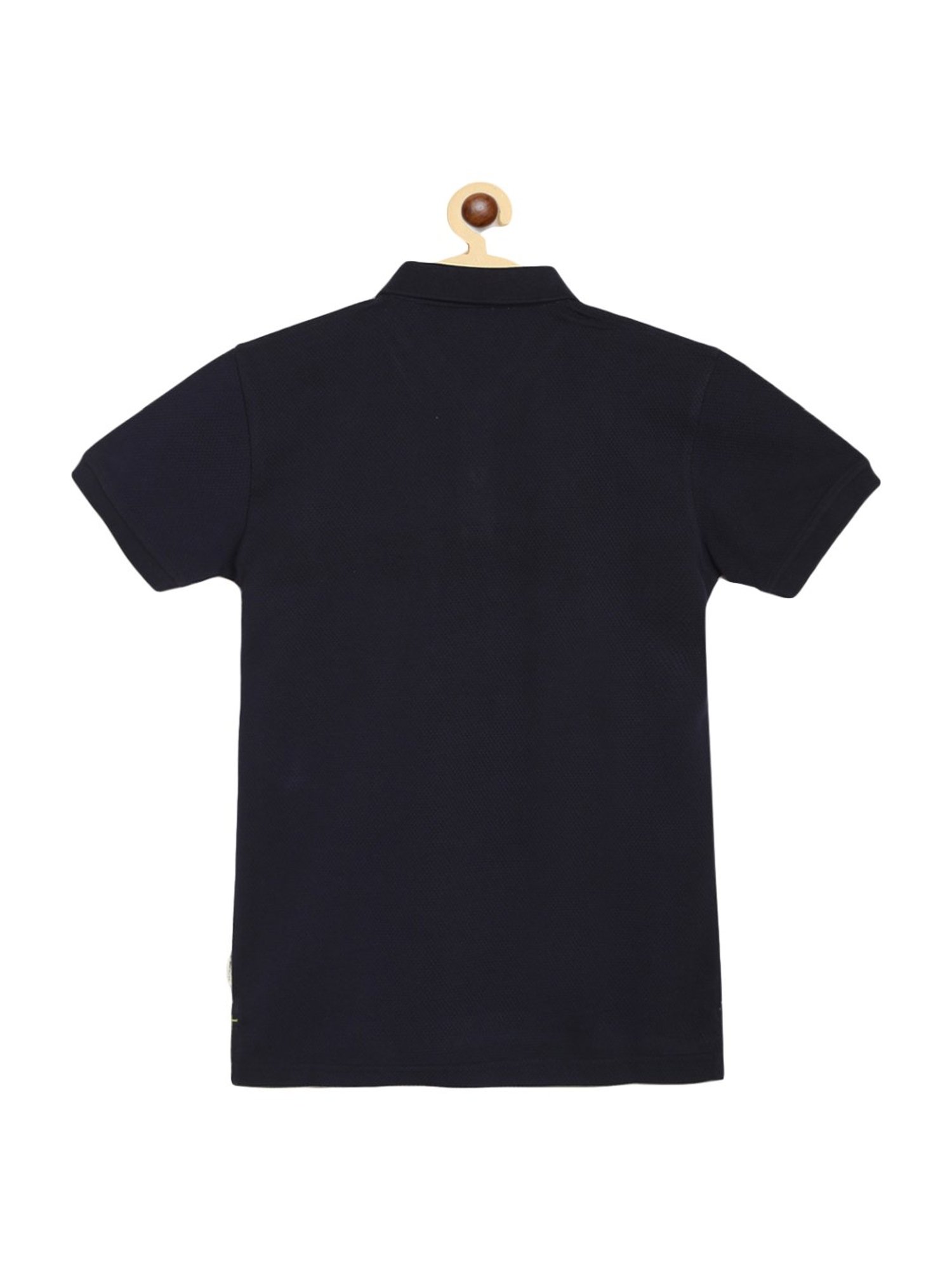 Li'l Tomatoes Kids Navy Cotton Graphic Print T-Shirt