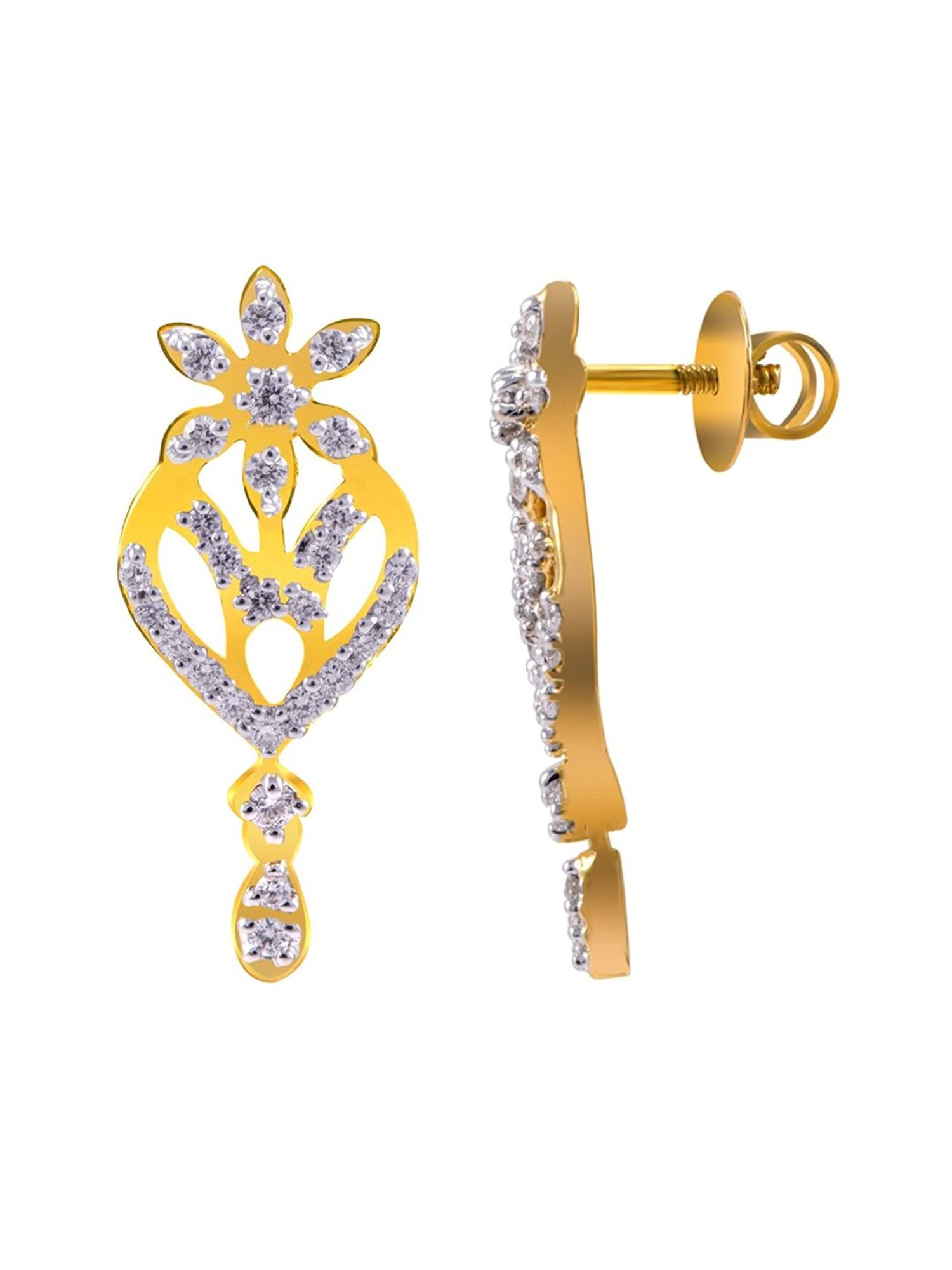 Joyalukkas 18 kt Gold & Diamond Earrings