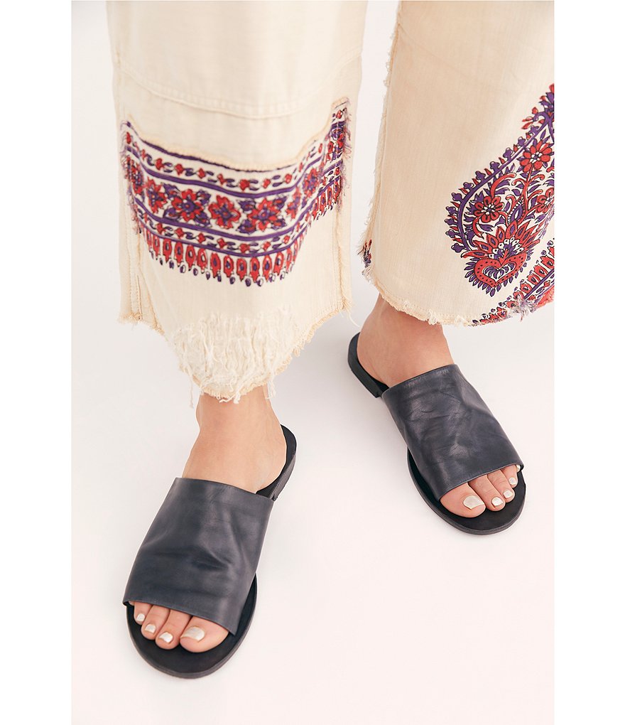 Free People Vicente Leather Slide Sandals