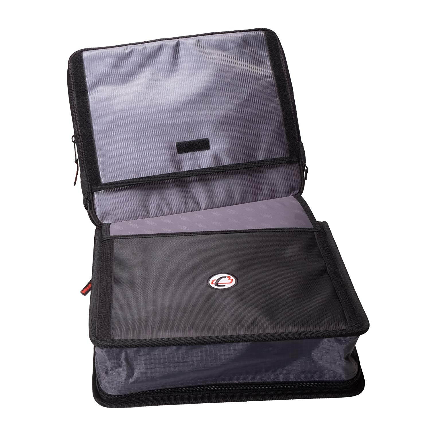 Case-It 1.5-Inch 3-Ring Zipper Binder with Removable Laptop Sleeve, Blue, LT-207-BL