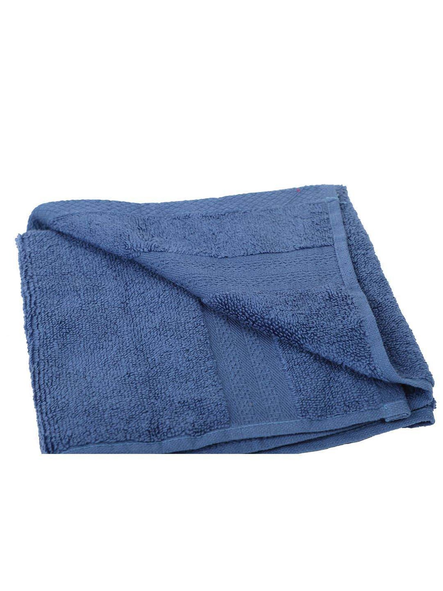 BIANCA Zero-Twist 100% Cotton Ultra-Fluffy Towels -4pc Hand Towel (paradiso) solid-navy