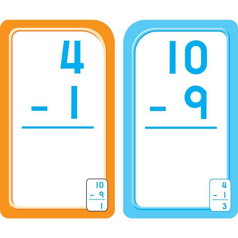 Get Ready Flash Cards 2-pack - Addition 0-12 & Subtraction 0-12, Grades 1-2 (School Zone Publishing)
