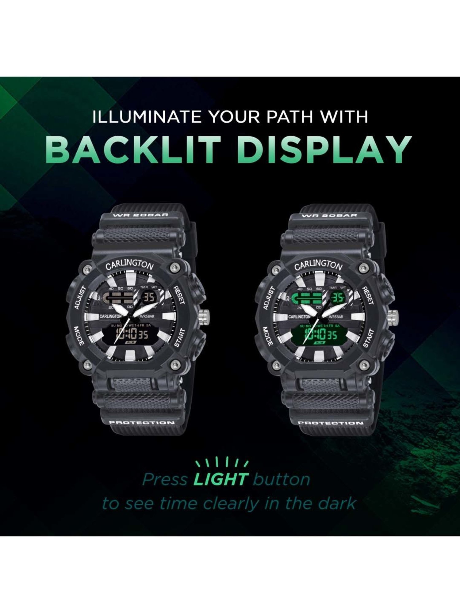 CARLINGTON Endurance 3311 Analog-Digital Watch for Men