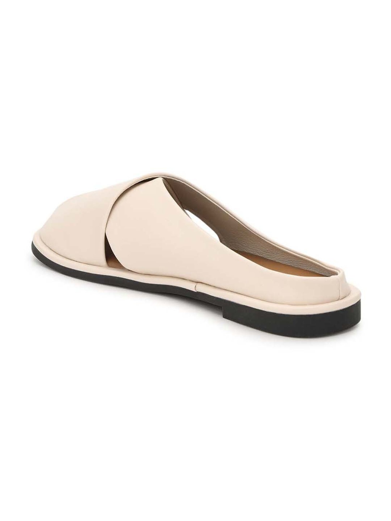 Truffle Collection Women's Beige Mule Shoes