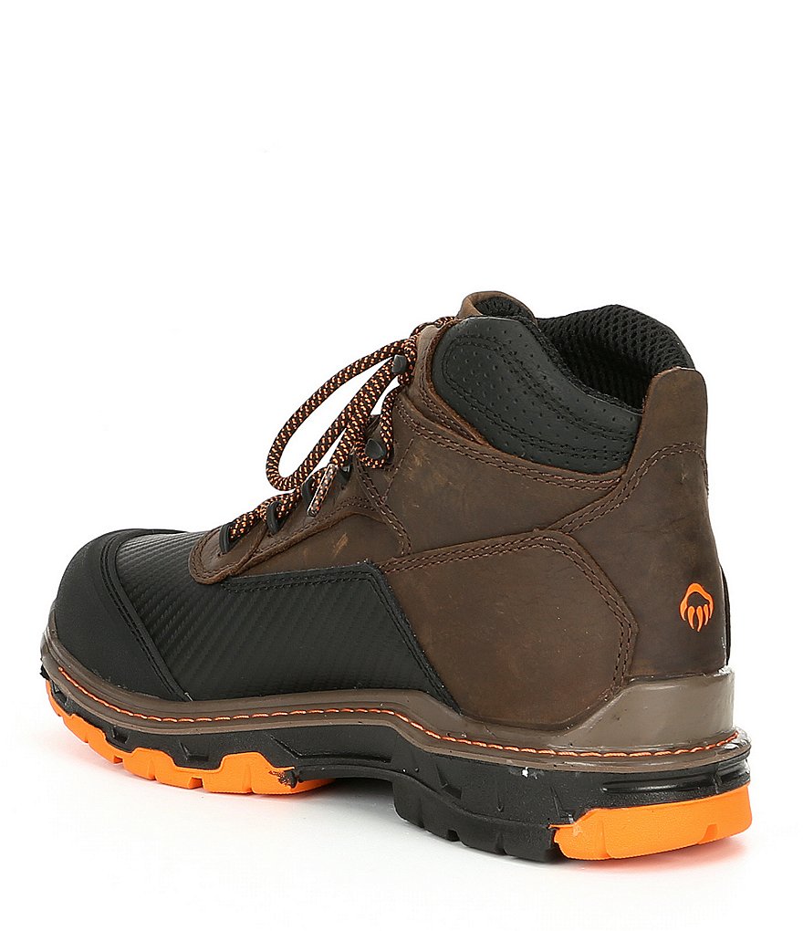 Wolverine Men's Overpass Mid 6#double; Composite Toe Waterproof Slip Resistant Work Boots