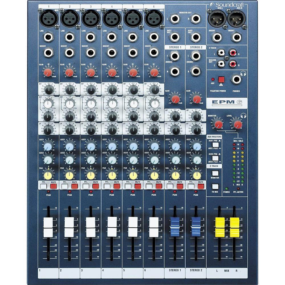 SOUNDCRAFT EPM-6 6 CHANNEL MULTI PURPOSE MIXER