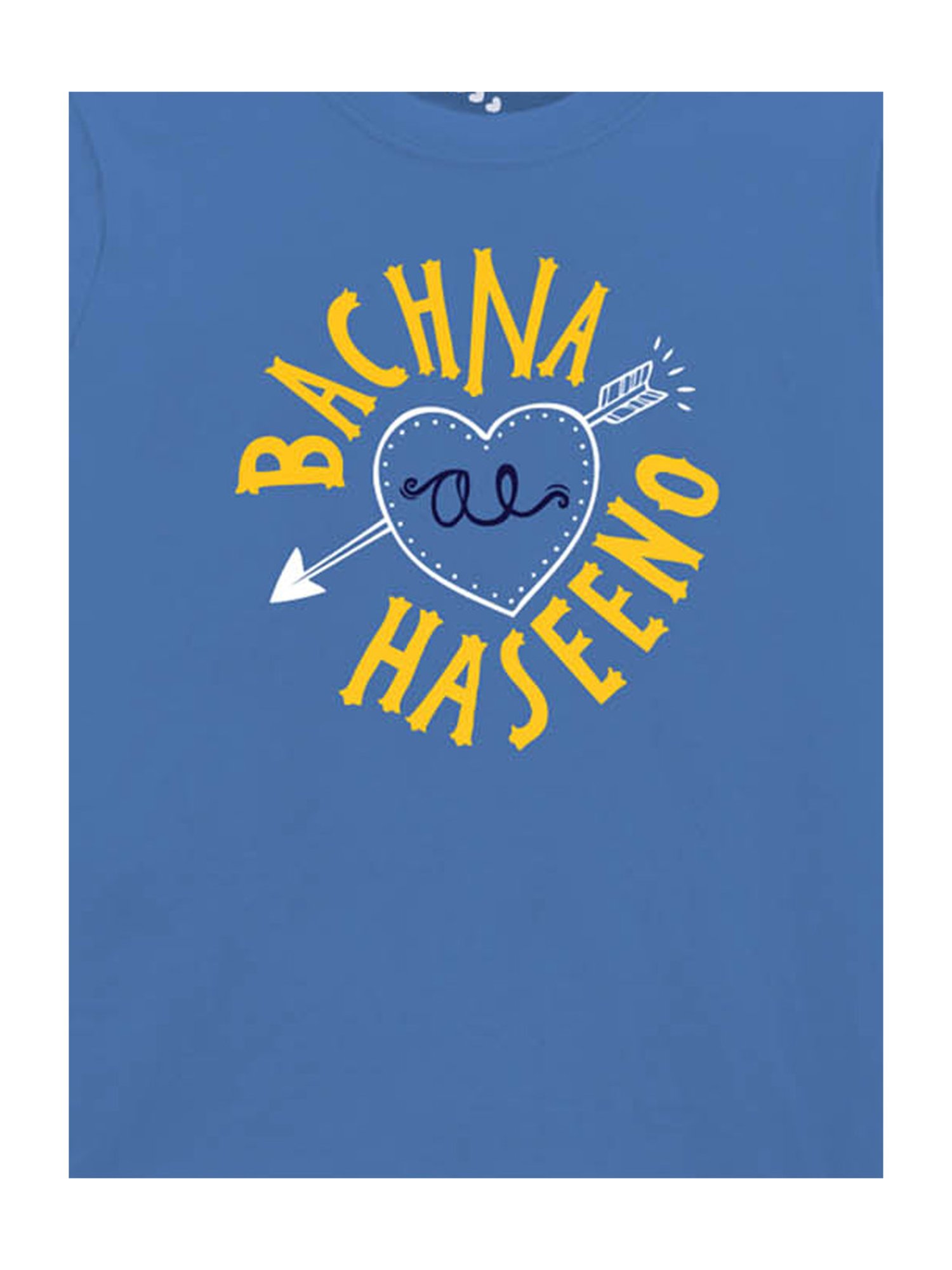 Zeezeezoo Boys Blue Bachana Ae haseeno Printed T-shirt