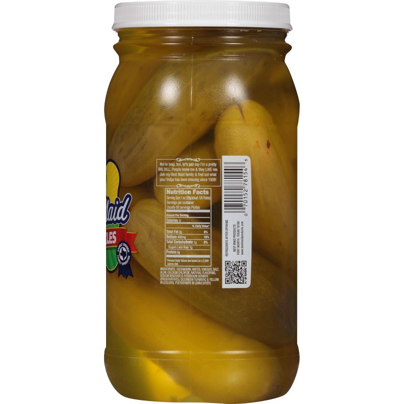 Best Maid Pickles Whole Dill - 80oz