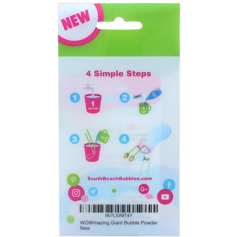 South Beach Bubbles WOWmazing Giant Bubble Powder Refill