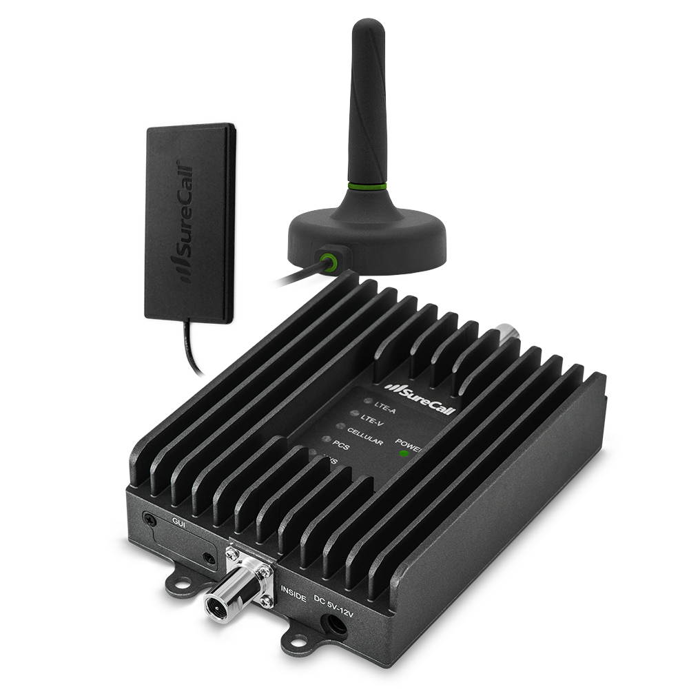 SureCall Fusion2Go 3.0 Voice, Text & 4G LTE Cell Phone Signal Booster for Car, Truck or SUV