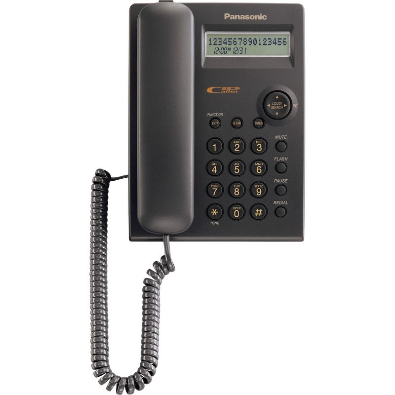 Panasonic Standard Phone - Black - 1 x Phone Line