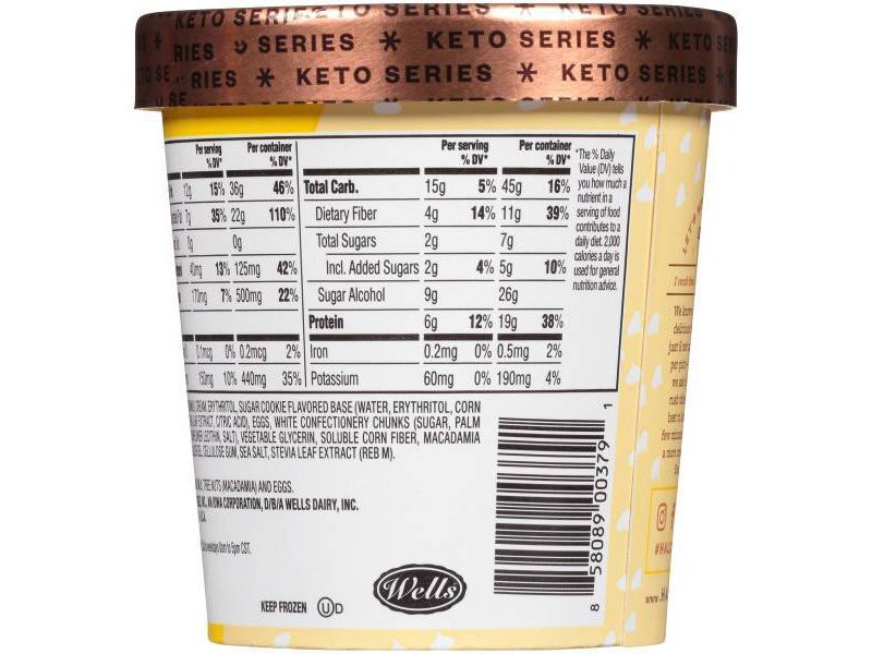 Halo Top Keto White Chocolate Macadamia Frozen Dessert - 16oz